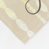 Monogram fleece eenhoorn deken kroonluchter parels (Hoek)