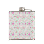 Monogram flessenroze theelepeltje heupfles (Achterkant)