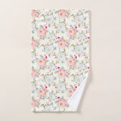 Monogram Floral Bad Handdoek (Handdoek)