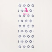 Monogram Floral Blue Yogamat (Achterkant)