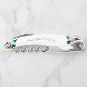 Monogram Floral Bold Poppies Couples Kurkentrekker (Achterkant)