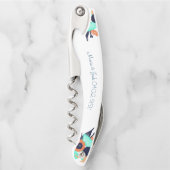 Monogram Floral Bold Poppies Couples Kurkentrekker (Voorkant)