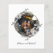 Monogram Floral Budget Weddenschap (Achterkant)