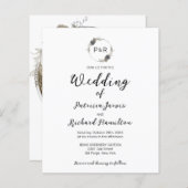 Monogram Floral Budget Weddenschap (Voorkant / Achterkant)