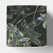 Monogram Floral Cube Favor Box Bedankdoosjes (Bovenkant)