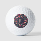 Monogram Floral Dark Golfballen (Voorkant)