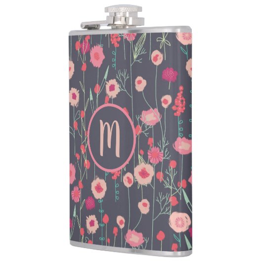 Monogram Floral Dark Heupfles (Links)