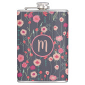 Monogram Floral Dark Heupfles (Voorkant)