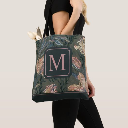  monogram Floral Design | Canvas tas (Dichtbij)