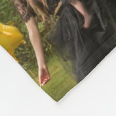 Monogram Floral Family and Moeder Foto Collage Fleece Deken (Hoek)