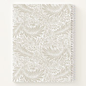 Monogram Floral Foliage William Morris Elegant Notitieboek (Achterkant)