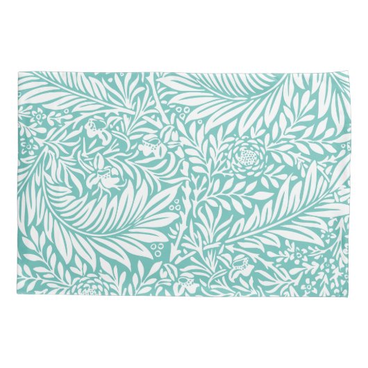 Monogram Floral Foliage William Morris Pattern Kussensloop (Achterkant)