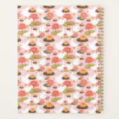 Monogram Floral Goose Waterlelie Patroon Planner (Achterkant)