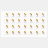 Monogram: Floral Greenery Iron on Clothing Labels (Vel)