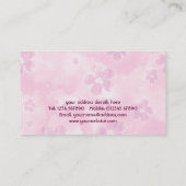Monogram Floral Grunge Visitekaartje (Achterkant)