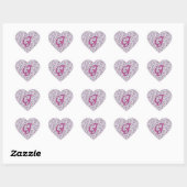 Monogram Floral  J Hart Sticker (Vel)