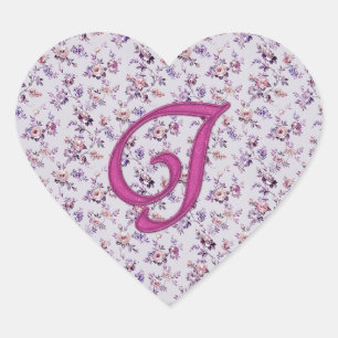 Monogram Floral  J Hart Sticker