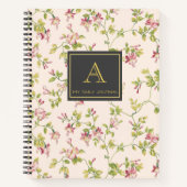   Monogram Floral Journal Notitieboek (Voorkant)