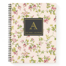   Monogram Floral Journal