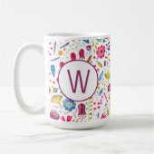 Monogram Floral Koffiemok (Links)