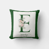 Monogram Floral Letter C Kussen (Voorkant)
