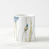 Monogram Floral Light Blue White Koffiemok (Center)