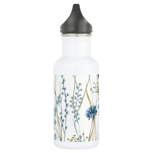 Monogram Floral Light Blue White Waterfles (Links)