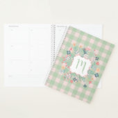 Monogram Floral Lijst | Spring Green Buffalo Play Planner (Display)
