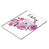 Monogram floral notitieboek (Linkerzijde)