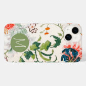 Monogram Floral Ontwerp Case-Mate iPhone Case (Achterkant (horizontaal))