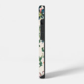 Monogram Floral Ontwerp iPhone Hoesje (Linkerkant)