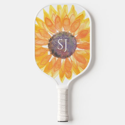 Monogram Floral Pickleball Paddle (Voorkant)