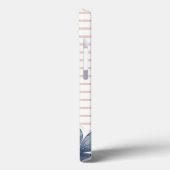 Monogram Floral Pink Case-Mate iPhone Case (Achterkant / Links)