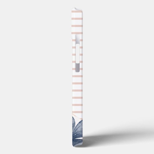 Monogram Floral Pink Case-Mate iPhone Case (Achterkant / Links)