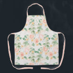 Monogram Floral Pink Peach Green Schort<br><div class="desc">roze,  perzikkleurig en groen bloempatroon. Zo schitterend.</div>