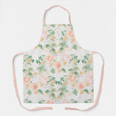 Monogram Floral Pink Peach Green Schort (Voorkant)