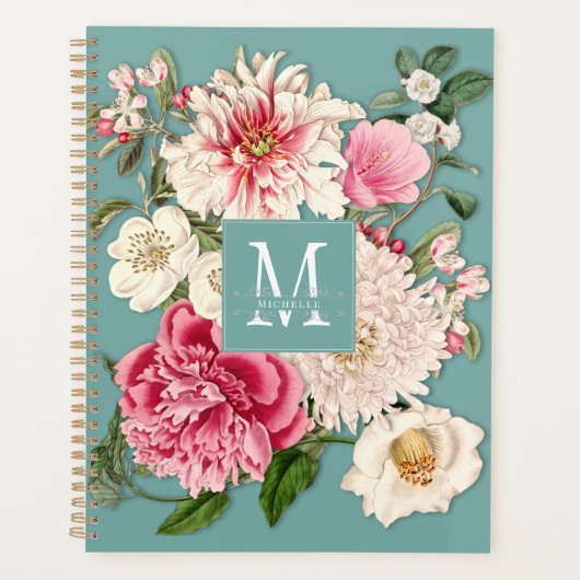 Monogram Floral Planner (Voorkant)