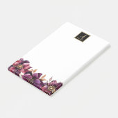 Monogram Floral Post-it® Notes (Schuin)