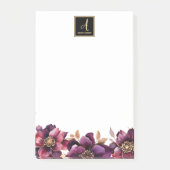 Monogram Floral Post-it® Notes (Voorkant)