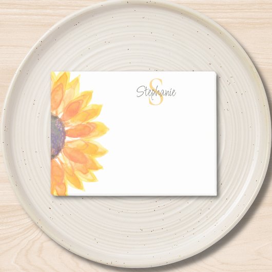 Monogram Floral Post-it® Notes