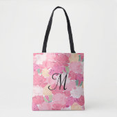 Monogram Floral Print Canvas tas (Voorkant)