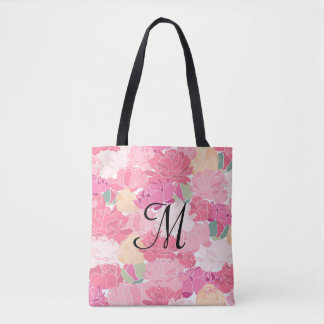 Monogram Floral Print Canvas tas
