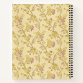 monogram Floral Print Notitieboek (Achterkant)
