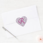 Monogram Floral  R Hart Sticker (Envelop)