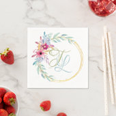 Monogram Floral Servet (Insitu)