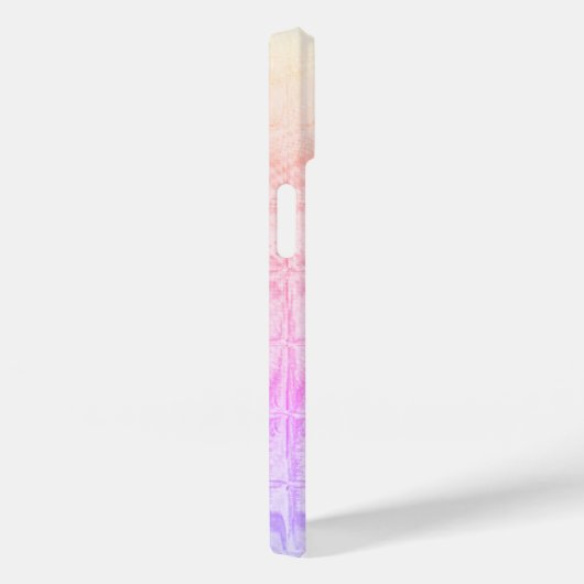 Monogram Floral Square Windows Waterverf Purples Case-Mate iPhone Case (Achterkant / Rechts)