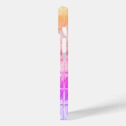 Monogram Floral Square Windows Waterverf Purples Case-Mate iPhone Case (Achterkant / Links)