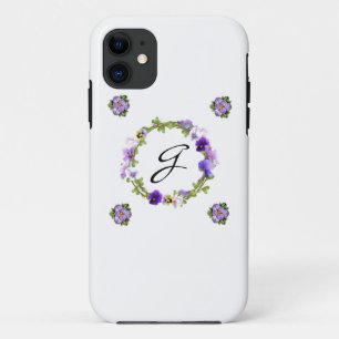 Monogram Floral Telefoon Case