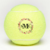 Monogram Floral Tennisballen (Voorkant)