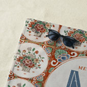  monogram Floral Terracotta Tiles Strandlaken (In situ)